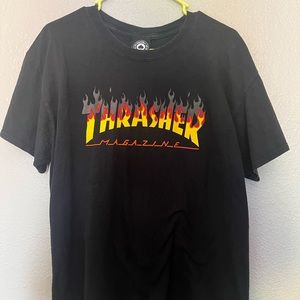 Thrasher BBQ Tee, size large.